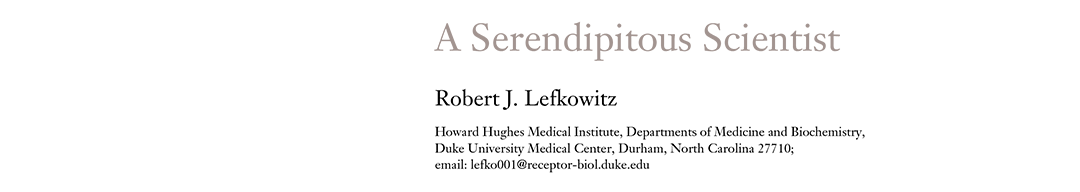 Linked image to the Annual Review of Pharmacology and Toxicology - A Serendipitous Scientist by Robert Lefkowitz